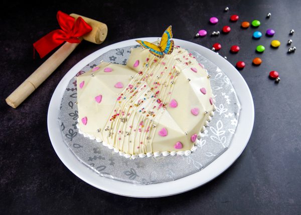 White Chocolate Pinata Cake