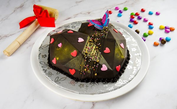 Dark Chocolate Pinata Cake