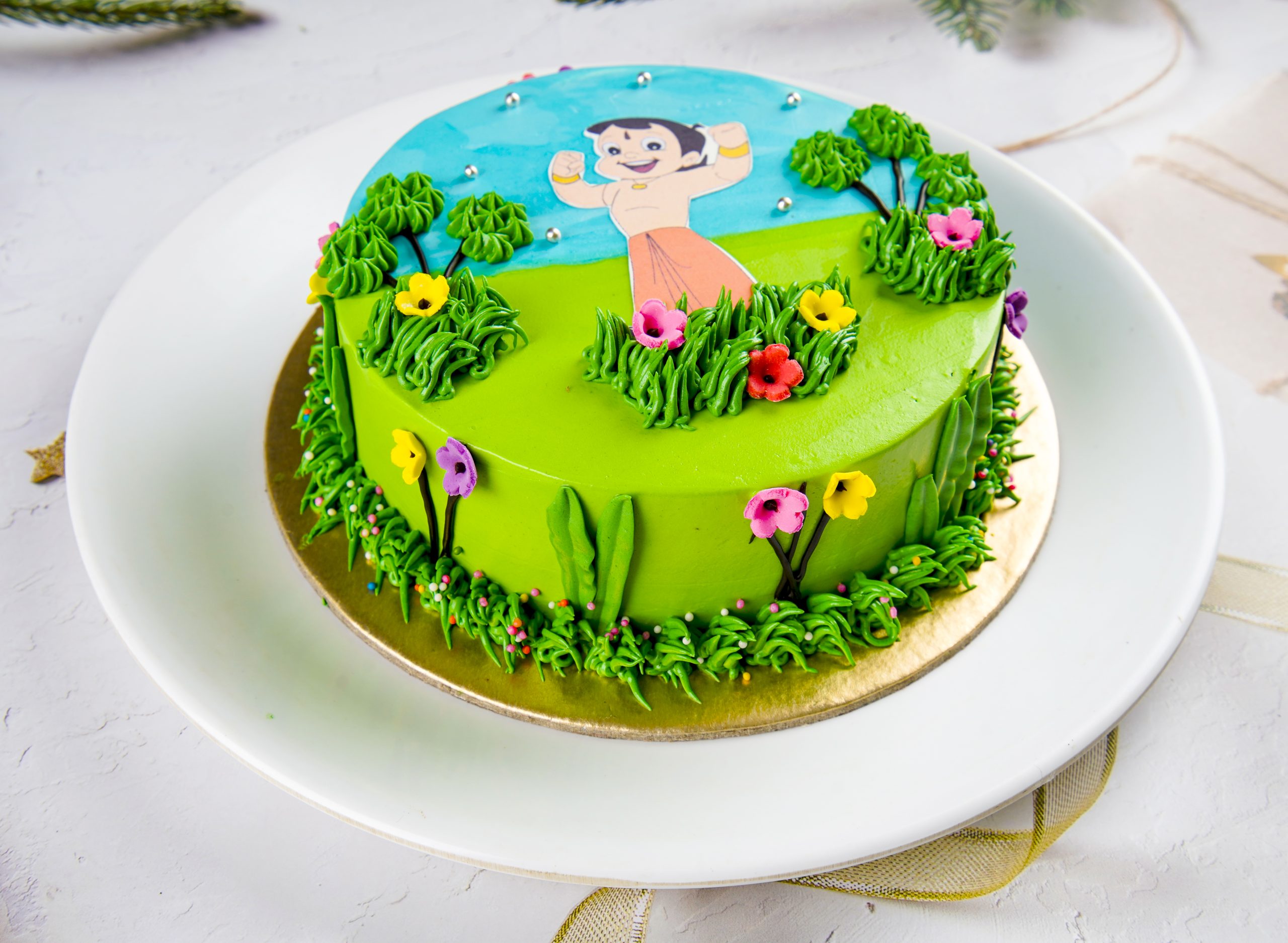 Buy Celebrate Your Little Hero's Birthday with a Chota Bheem Cake at Grace  Bakery, Nagercoil