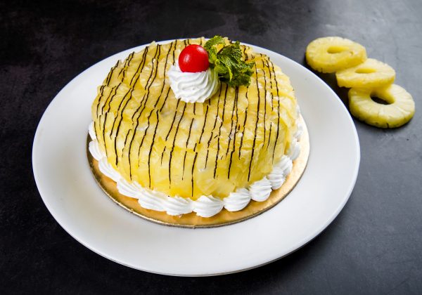 Eggless Pineapple Cake