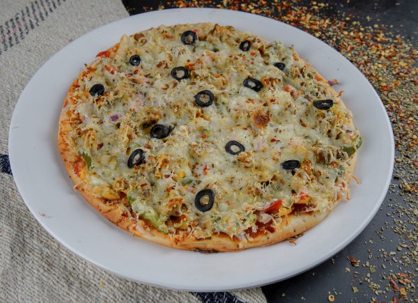 8” Large Thin Crust Chicken Pizza