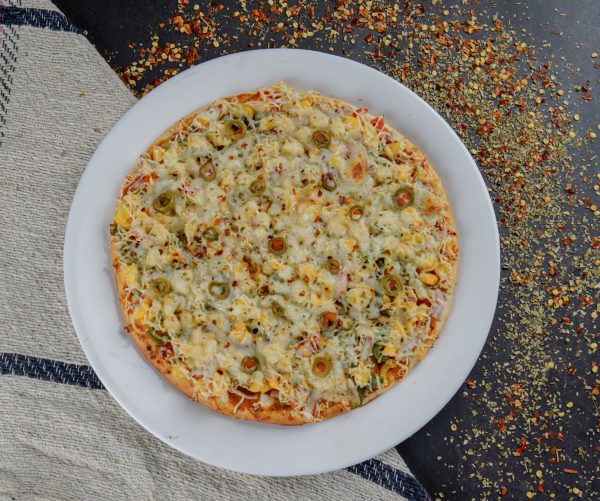 8” Large Thin Crust Vegetable Pizza - Image 2